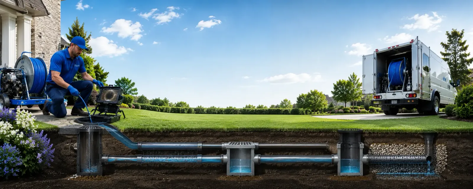 Outdoor drain cleaning information for Crescent, PA